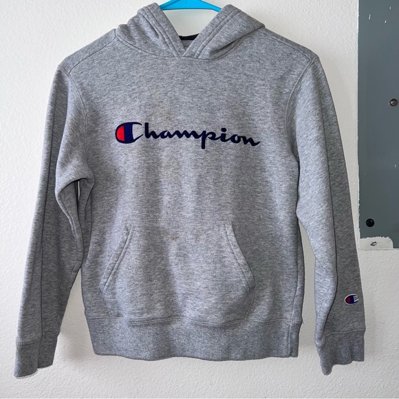 Champion Gray Big Kids Hoodie - Picture 1 of 5